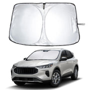 EcoNour front view of shade showing full windshield coverage benefit