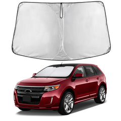 EcoNour front view showing tailored fit for Ford Edge and full windshield protection