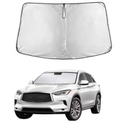 EcoNour front view showing full windshield coverage and easy fit benefit