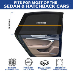 EcoNour installed on a car side window demonstrating airflow benefit