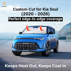 EcoNour sunshade folded compactly displaying small storage and portability benefit
