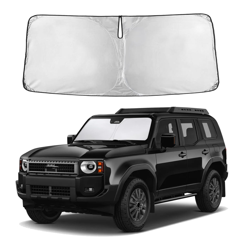EcoNour front view on Land Cruiser windshield showing full coverage and protection