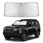 EcoNour front view on Land Cruiser windshield showing full coverage and protection