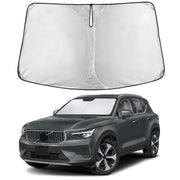 EcoNour sunshade front packaging showing fit for Volvo XC40 and easy selection benefit
