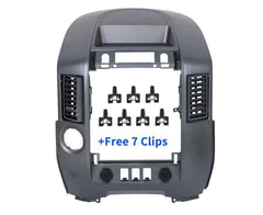 ECOTRIC front bezel overview showing exact OEM-like fit and restored dash look