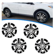 ECOTRIC front view of 17 inch hubcap showing silver black finish and aggressive styling benefit