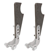 ECOTRIC front view weld-on brackets showing mount geometry and strong hold