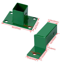 ECOTRIC hitch mounted on mower rear demonstrating secure fit benefit