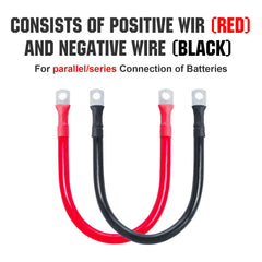 ECO-WORTHY battery cable installed on a boat battery illustrating secure connection