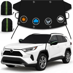 EcoZoro front view of windshield cover showing full fit and protection