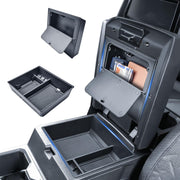 EDBETOS front view of console organizer set showing components and fit