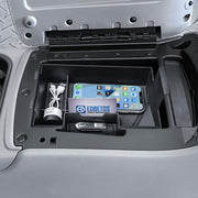 EDBETOS front view of console organizer showing form and fit benefits
