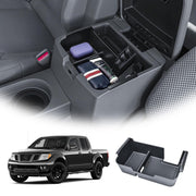 EDBETOS front console front view showing organized compartments and quick access