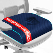 EdenDwell front view of large blue cushion showing full-seat coverage and comfort
