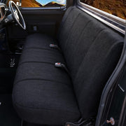 EDIETH front view of packaged seat cover showing contents and fit benefit