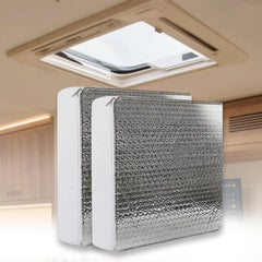EDIETH front view of two vent covers showing fit and reflective surface benefits