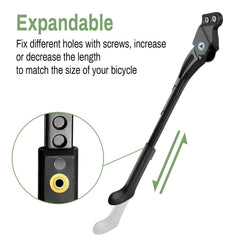 EFEALL kickstand mounted on adult bike showing balanced parking benefit