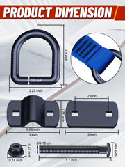 EilxMag forged D-ring close-up showing heavy-duty finish and durable construction benefit