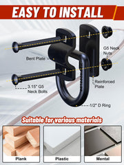EilxMag D-ring mounted on a trailer deck demonstrating secure cargo tie-down point