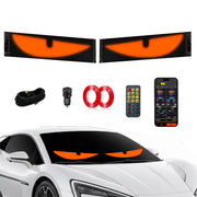 Ekavtor front view of both LED eye displays showing crisp animation and improved style