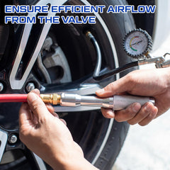 ElaraBerry attached to off-road truck valve showing fast inflation benefit
