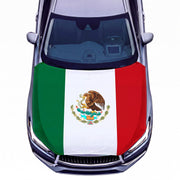 ElaraBerry Mexico flag hood front view showing vibrant design and protective coverage