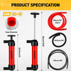 ELEAD closeup of pump handle highlighting ergonomic grip for easy pumping
