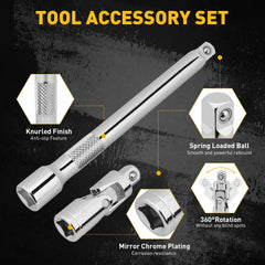 ELEAD 6-inch extension and universal joint detail for reaching tight engine spaces