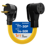 ELEGRP front view showing plug and receptacle for secure connection and reliable power