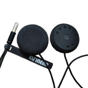 ELFINEAR front view of Acoustix Elite speakers showing compact profile and clear driver face