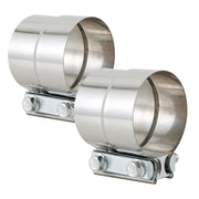 eLifecenter front view of two 3-inch lap joint clamps showing durable band