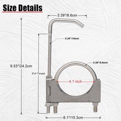 eLifecenter close-up of threaded hanger rod showing M10 strength and adjustment