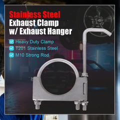 eLifecenter clamp installed under vehicle supporting exhaust and reducing vibration