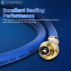 Elyaspedy PTFE gasket close-up ensuring leak-resistant sealed connections