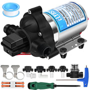 Elyaspedy front view pump showing compact housing and mounting points for easy installation