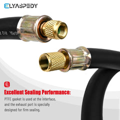 Elyaspedy pressure test setup illustrating 3200 psi burst resistance benefit
