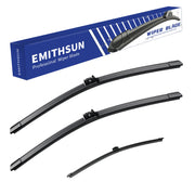 EMITHSUN front packaging showing all three Metris replacement wipers and easy fit