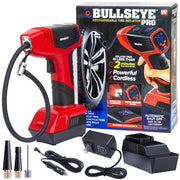 EMSON BULLSEYE PRO front view showing compact design and controls, ideal for portability