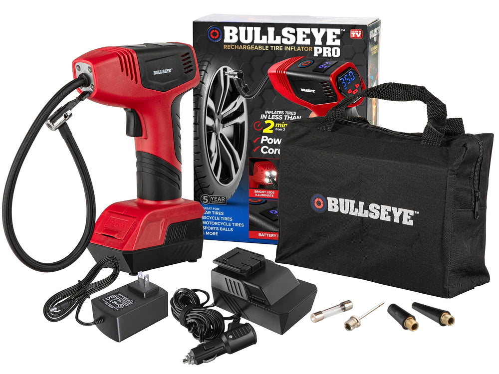 EMSON Bullseye Pro Max front view showing compact design and portability benefit