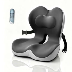 Emurliy front view seat cushion showing wide ergonomic shape for improved comfort