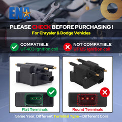 ENA side profile of coil pack illustrating compact design for easy replacement