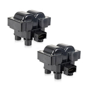 ENA coil pack front view showing mounting and plug ports for reliable replacement