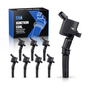 ENA front view of coil pack kit showing all eight pieces and clear labeling for correct replacement
