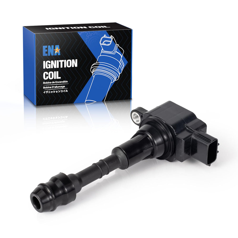 ENA ignition coil pack front view showing clean housing and fitment benefit