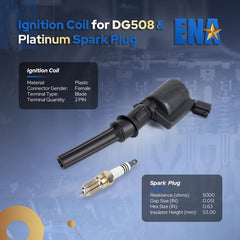 ENA close-up of one ignition coil highlighting connector design and reliable fit