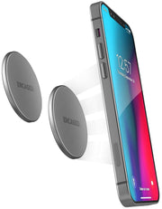 ENCASED front view showing two magnetic disks and tidy finish, strong reliable hold