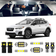 ENDPAGE front packaging of the 8-piece Crosstrek LED kit showing complete contents and benefits