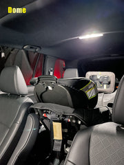 ENDPAGE interior shot with installed LEDs improving cabin visibility and style