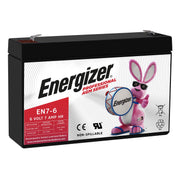 Energizer EN7-6 front view showing sealed housing and compact shape for easy placement