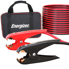 Energizer front packaging showing 25 ft jumper cables and 800A rating for roadside readiness